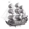 Piececool Black Pearl Pirate Ship 3D Metal Model Kits DIY Assemble Puzzle Laser Cut Jigsaw Toys P044-S (1)