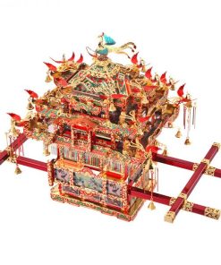 Piececool Bridal Sedan Chair 3D Metal Model Kits DIY Assemble Puzzle Laser Cut Jigsaw Toy P116-RGN (1)