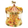 Specifications: Brand: Piececool Name: Merry GO Around Carousel 3D Metal Model Kits Model: P082-GRN Material: Stainless iron Finish Size: 8.5 x 8.5 x 11.5 cm (3.4 x 3.4 x 4.5 inches) Color: Green Gold Red The Quantity of Sheets: 3 pcs The Number of pieces: 88 pcs Age: 14+ Degree of difficulty: ★★★★☆☆☆ Feature: Original design,No glue required. Condition: 100% brand new and good quality. Amazing details and wonderful DIY experience. Step by step image manual,east to follow. Note: Small parts should be kept away from children under 3 years old.Be careful of the sharp parts! Package Included: 1 x Piececool Merry GO Around Carousel P082-GRN 3D DIY Metal Model Kits Puzzle Toy 1 x English Instruction Manual