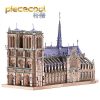 Piececool Notre Dame Cathedral Paris 3D Metal Model Kits DIY Assemble Puzzle Laser Cut Jigsaw Toys P161-BS (1)