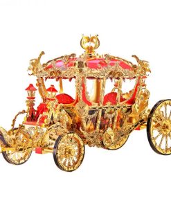 Piececool The Princess Carriage 3D Metal Model Kits DIY Assemble Puzzle Laser Cut Jigsaw Toy P122 (1)