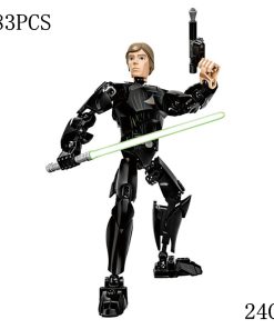 Disney Star War Luke Skywalker Building Block Figure Dolls Brick Toy For Children