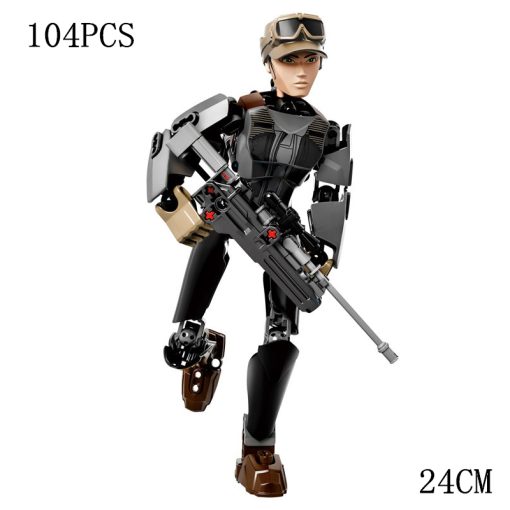 Disney Star War Sergeant Jyn Erso Building Block Figure Dolls Brick Toy For Children